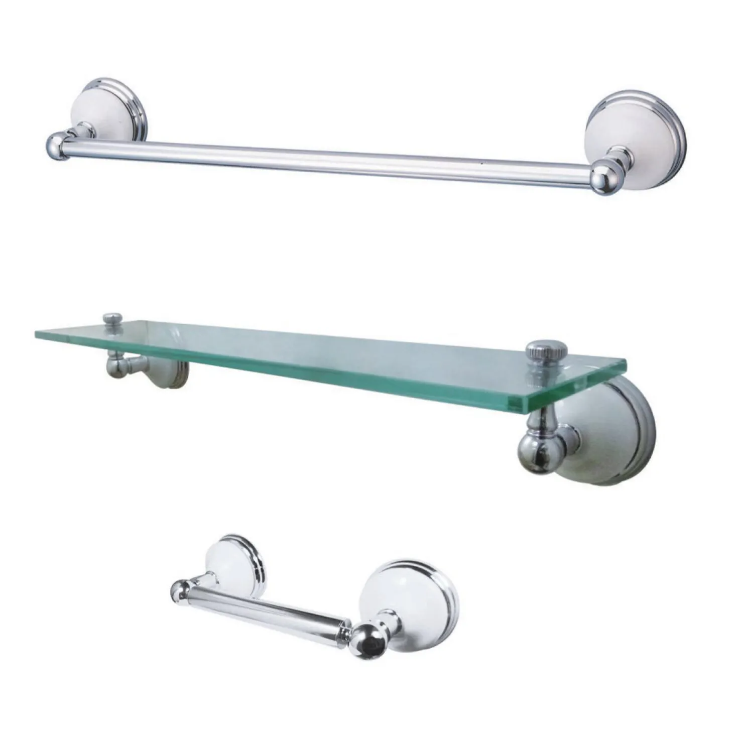 Kingston Brass BAK111289X-P Victorian 3-Piece Bathroom Hardware