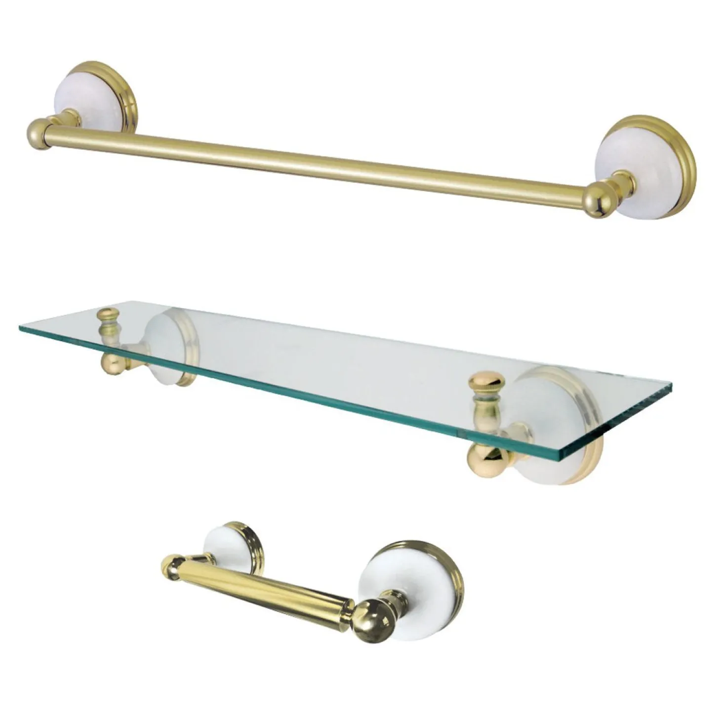 Kingston Brass BAK111289X-P Victorian 3-Piece Bathroom Hardware