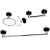Kingston Brass BAK9111478X-P Water Onyx 4-Piece Bathroom Accessory Set