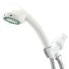 Kingston Brass Barcelona 3-Setting Adjustable Hand Shower with Stainless Steel Hose in White