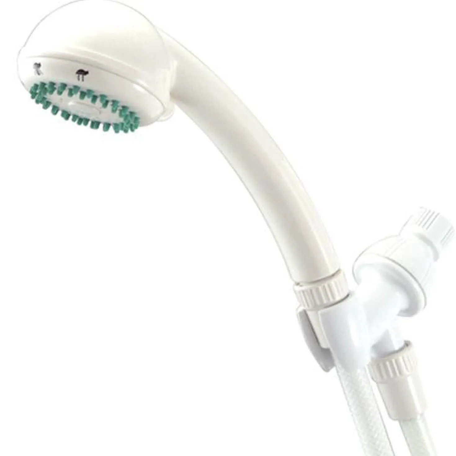 Kingston Brass Barcelona 3-Setting Adjustable Hand Shower in White