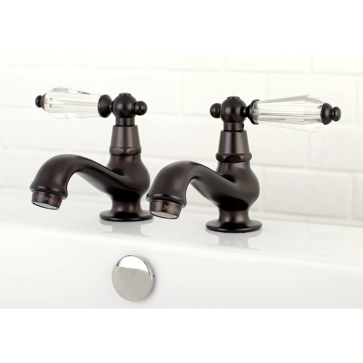 Kingston Brass Basin Tap Faucet with Cross Handle