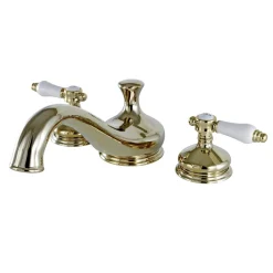 Kingston Brass Bel-Air Deck Mount Roman Tub Filler with Lever Handle