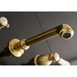 Kingston Brass Bel-Air Two-Handle Wall Mount Bathroom Faucet