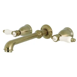 Kingston Brass Bel-Air Two-Handle Wall Mount Bathroom Faucet