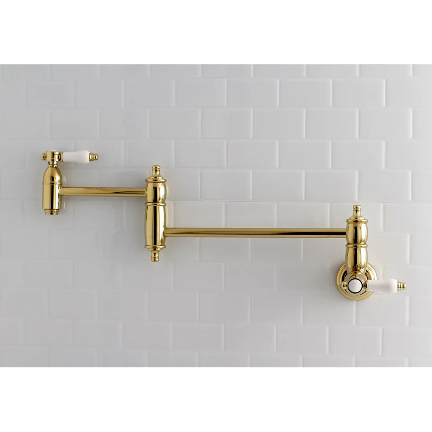 Kingston Brass Bel-Air Wall Mount Pot Filler Kitchen Faucet