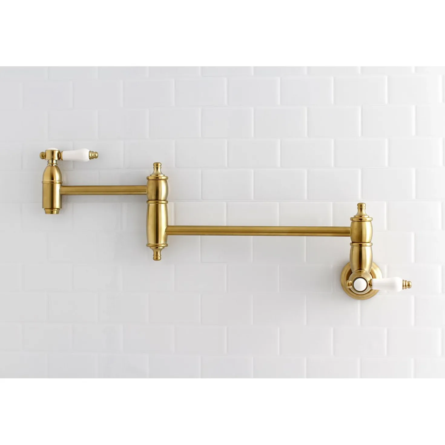 Kingston Brass Bel-Air Wall Mount Pot Filler Kitchen Faucet