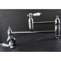 Kingston Brass Bel-Air Wall Mount Pot Filler Kitchen Faucet