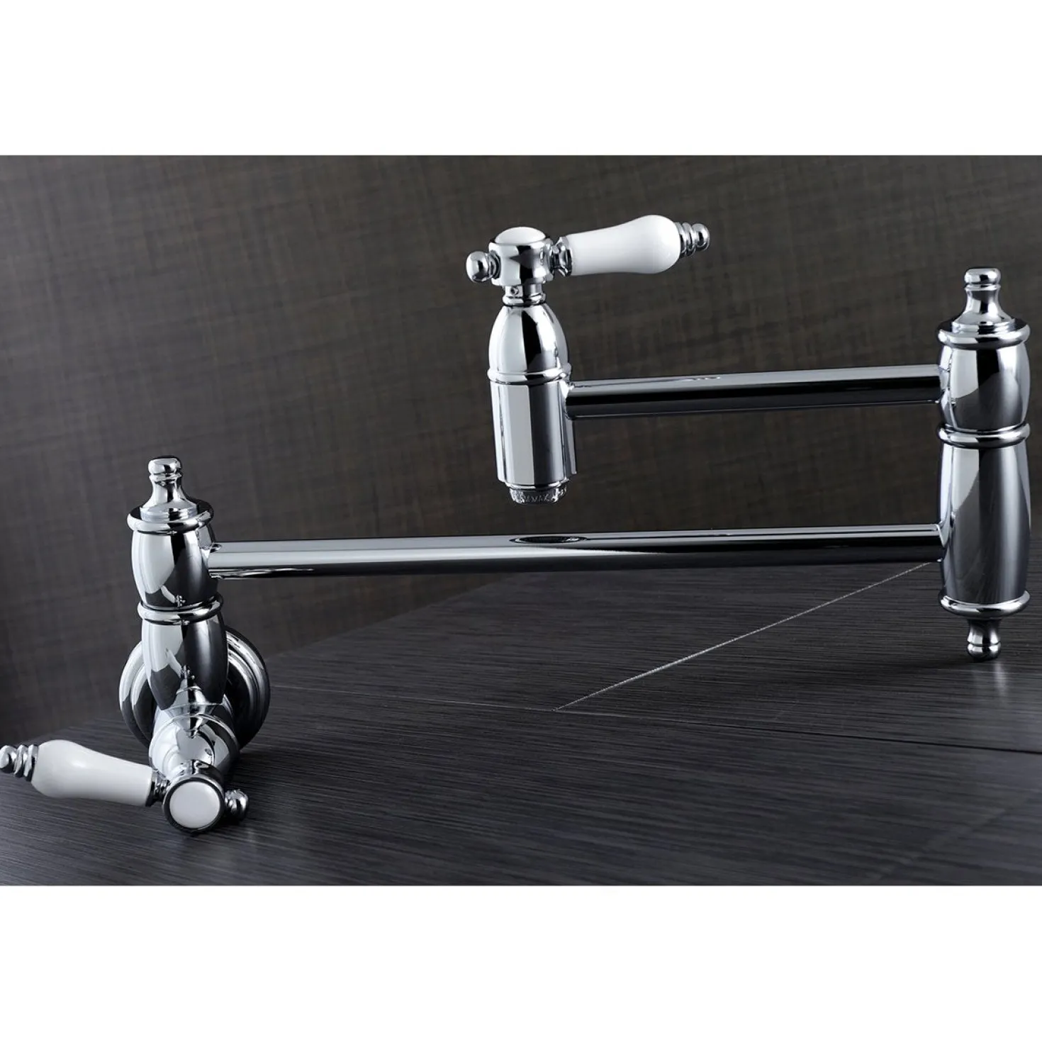 Kingston Brass Bel-Air Wall Mount Pot Filler Kitchen Faucet