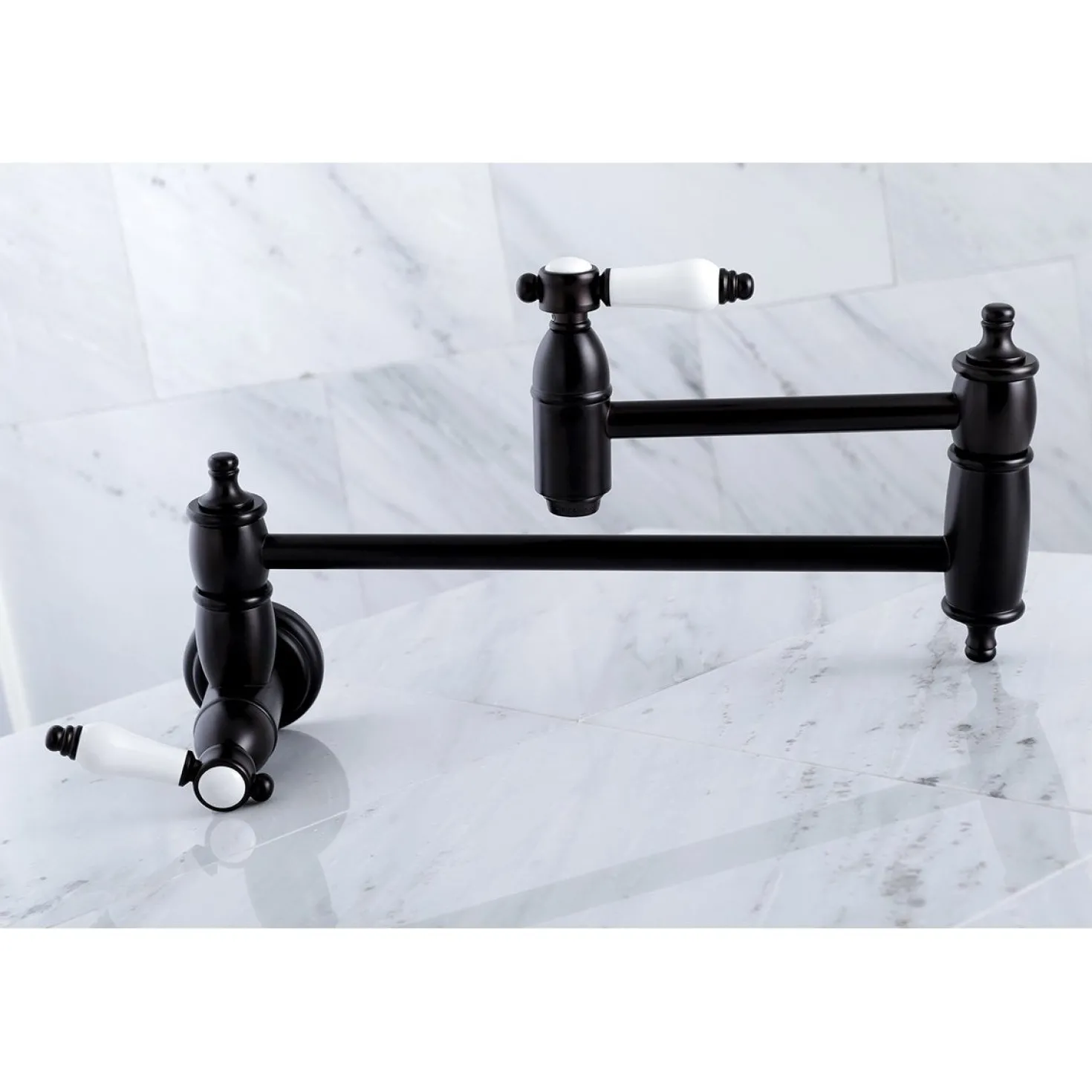 Kingston Brass Bel-Air Wall Mount Pot Filler Kitchen Faucet