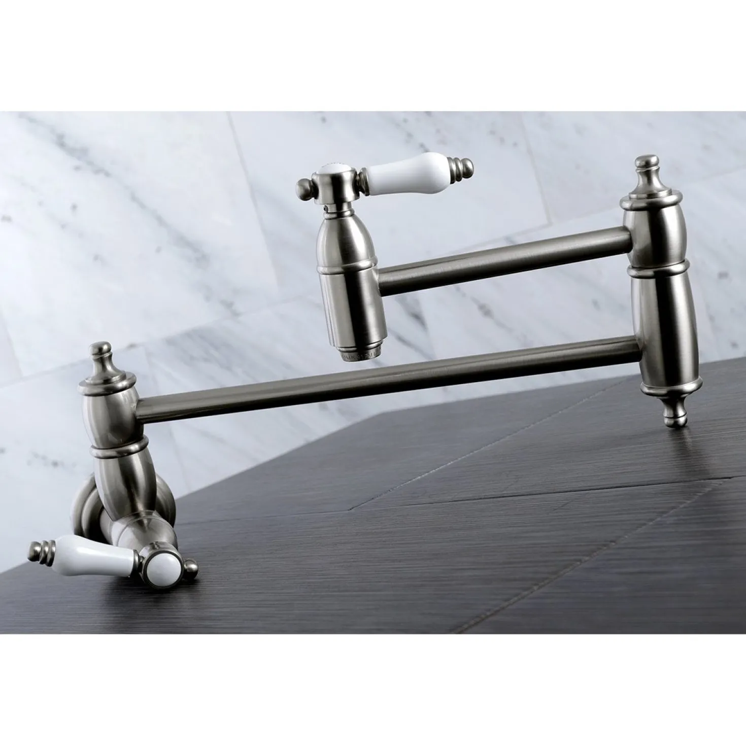 Kingston Brass Bel-Air Wall Mount Pot Filler Kitchen Faucet