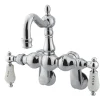 Kingston Brass CC1086T1 Vintage 3-3/8" - 9" Adjustable Center Wall Mount Clawfoot Tub Filler