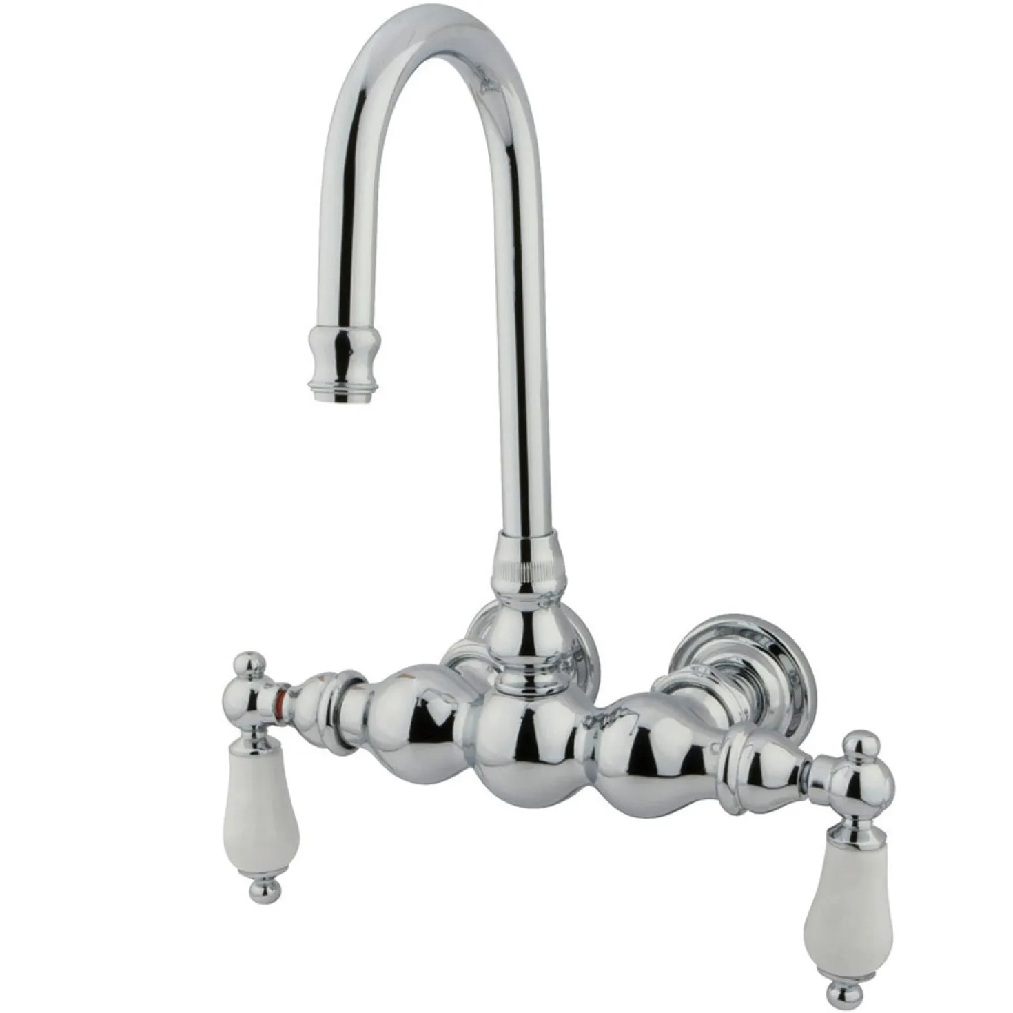 Kingston Brass CC6T1 Vintage Wall Mount Clawfoot Tub Filler Faucet