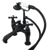 Kingston Brass CC609TX-P Vintage 7-Inch Deck Mount Tub Faucet with Hand Shower