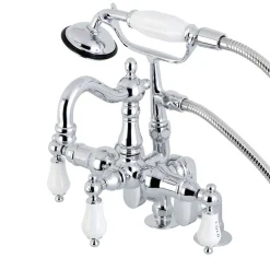 Kingston Brass CC6017TX-P Vintage Clawfoot Tub Faucet with Hand Shower