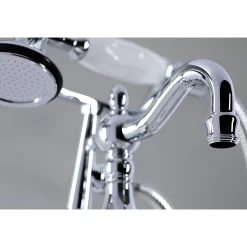 Kingston Brass CC6017TX-P Vintage Clawfoot Tub Faucet with Hand Shower