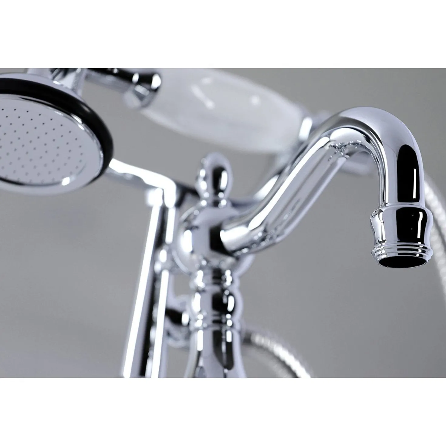Kingston Brass CC6017TX-P Vintage Clawfoot Tub Faucet with Hand Shower