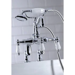Kingston Brass CC6015TX-PVintage Clawfoot Tub Faucet with Hand Shower