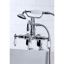 Kingston Brass CC6015TX-PVintage Clawfoot Tub Faucet with Hand Shower