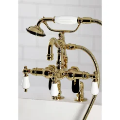 Kingston Brass CC6015TX-PVintage Clawfoot Tub Faucet with Hand Shower