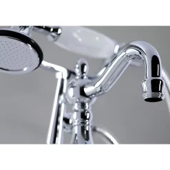 Kingston Brass CC6015TX-PVintage Clawfoot Tub Faucet with Hand Shower