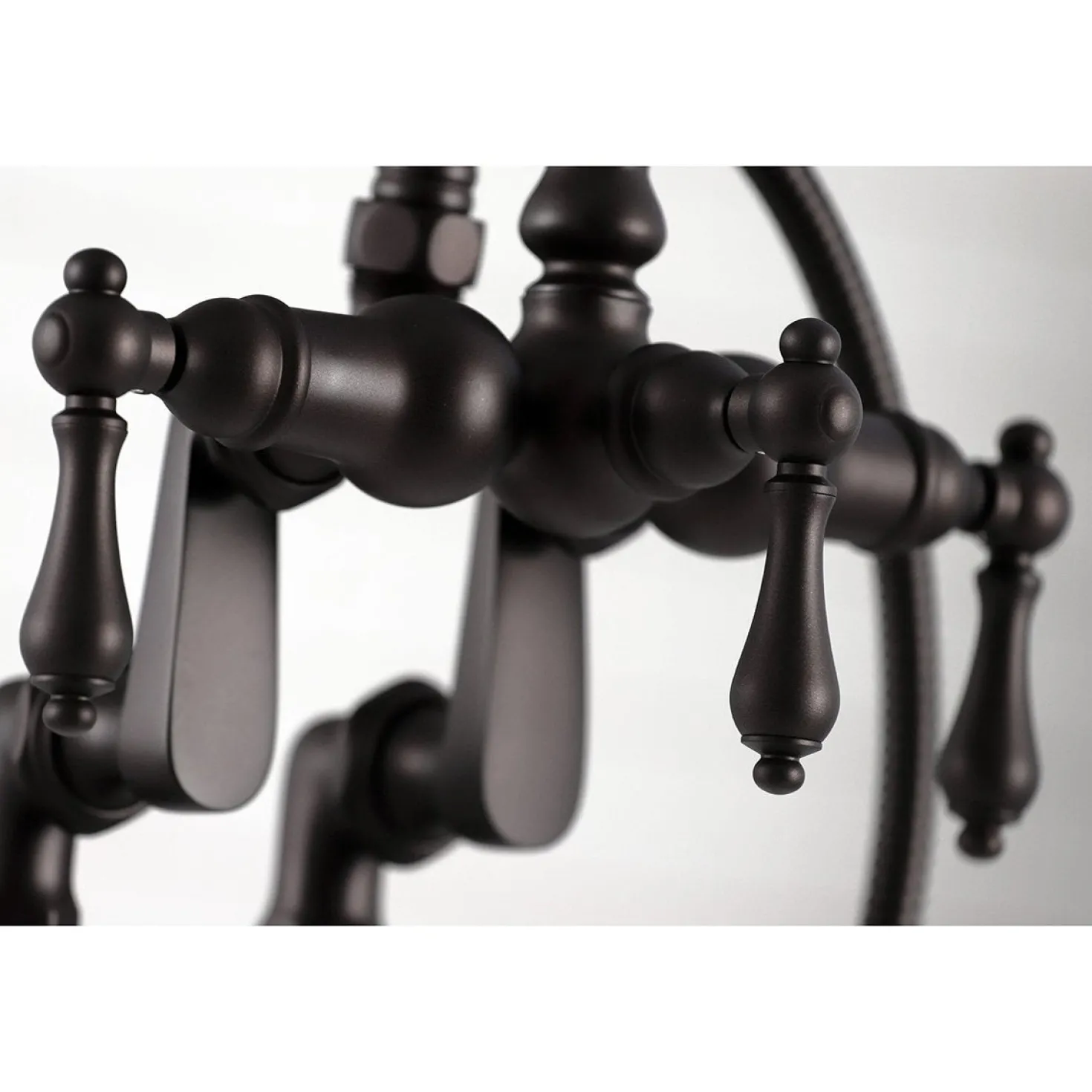 Kingston Brass CC613TX-P Vintage Clawfoot 12.5" x 10" x 8.25" Tub Faucet with Hand Shower
