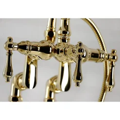 Kingston Brass CC6013TX-P Vintage Clawfoot Tub Faucet with Hand Shower