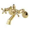Kingston Brass CC2661 Vintage Wall Mount Tub Faucet with Riser Adapter