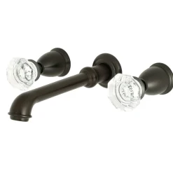 Kingston Brass Celebrity Two-Handle Wall Mount Bathroom Faucet