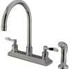 Kingston Brass 8" Centerset 4-Hole Kitchen Faucet