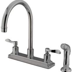 Kingston Brass 8" Centerset 4-Hole Kitchen Faucet