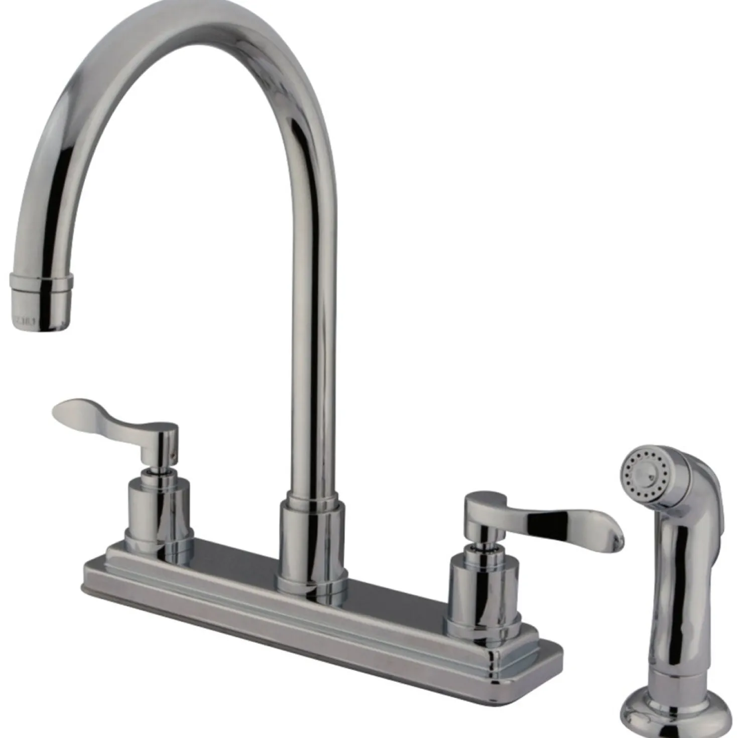 Kingston Brass 8" Centerset 4-Hole Kitchen Faucet