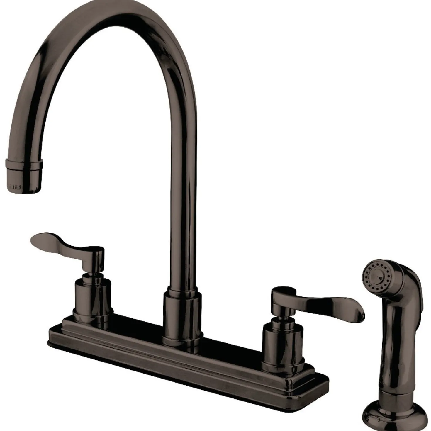 Kingston Brass 8" Centerset 4-Hole Kitchen Faucet