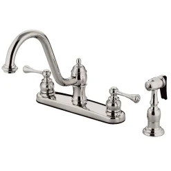 Kingston Brass 8" Centerset Kitchen Faucet with Side Sprayer