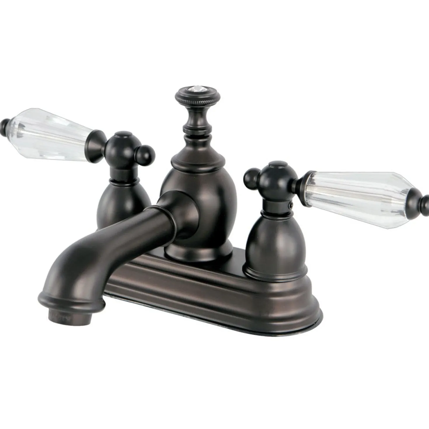 Kingston Brass 4" Centerset Three Hole Lavatory Faucet with Brass Pop-up