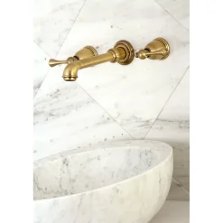 Kingston Brass 8" Center Wall Mount Bathroom Faucet
