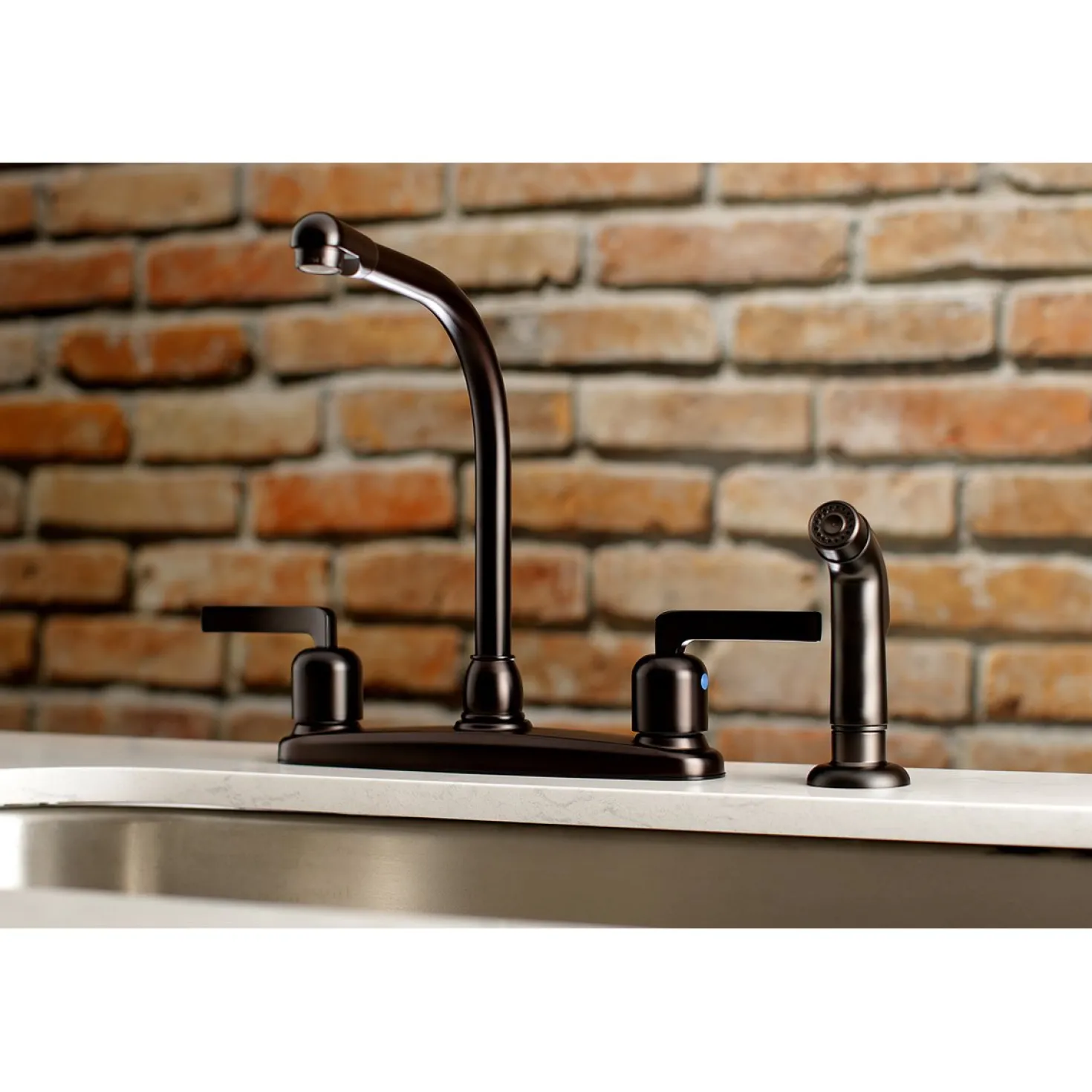 Kingston Brass Centurion Centerset Kitchen Faucet