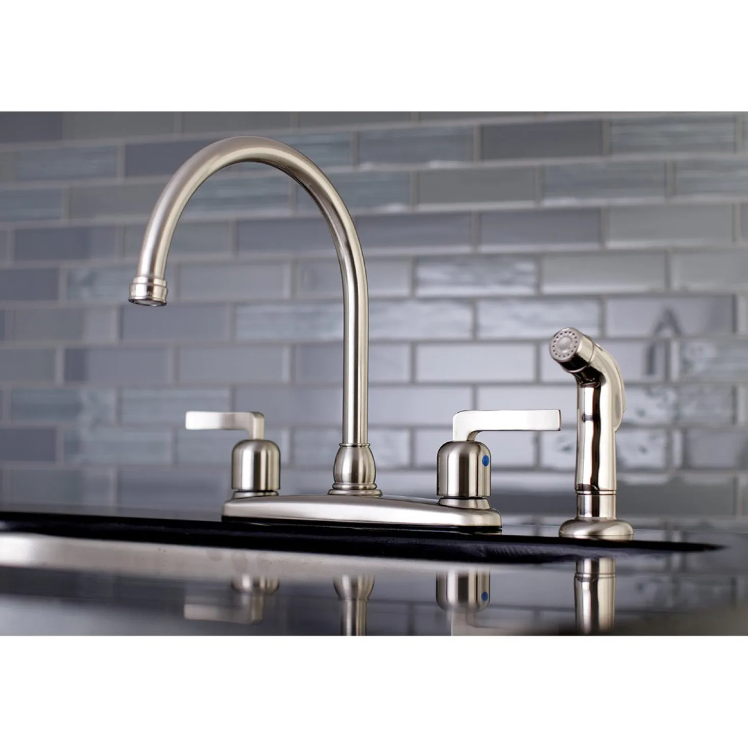 Kingston Brass Centurion Centerset 4-Hole Kitchen Faucet