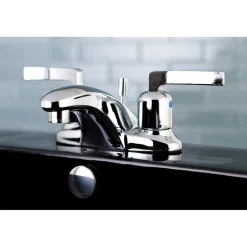 Kingston Brass Centurion Deck Mount 4" Centerset 3-Hole Bathroom Faucet