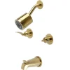 Kingston Brass Centurion Two-Handle Tub and Shower Faucet