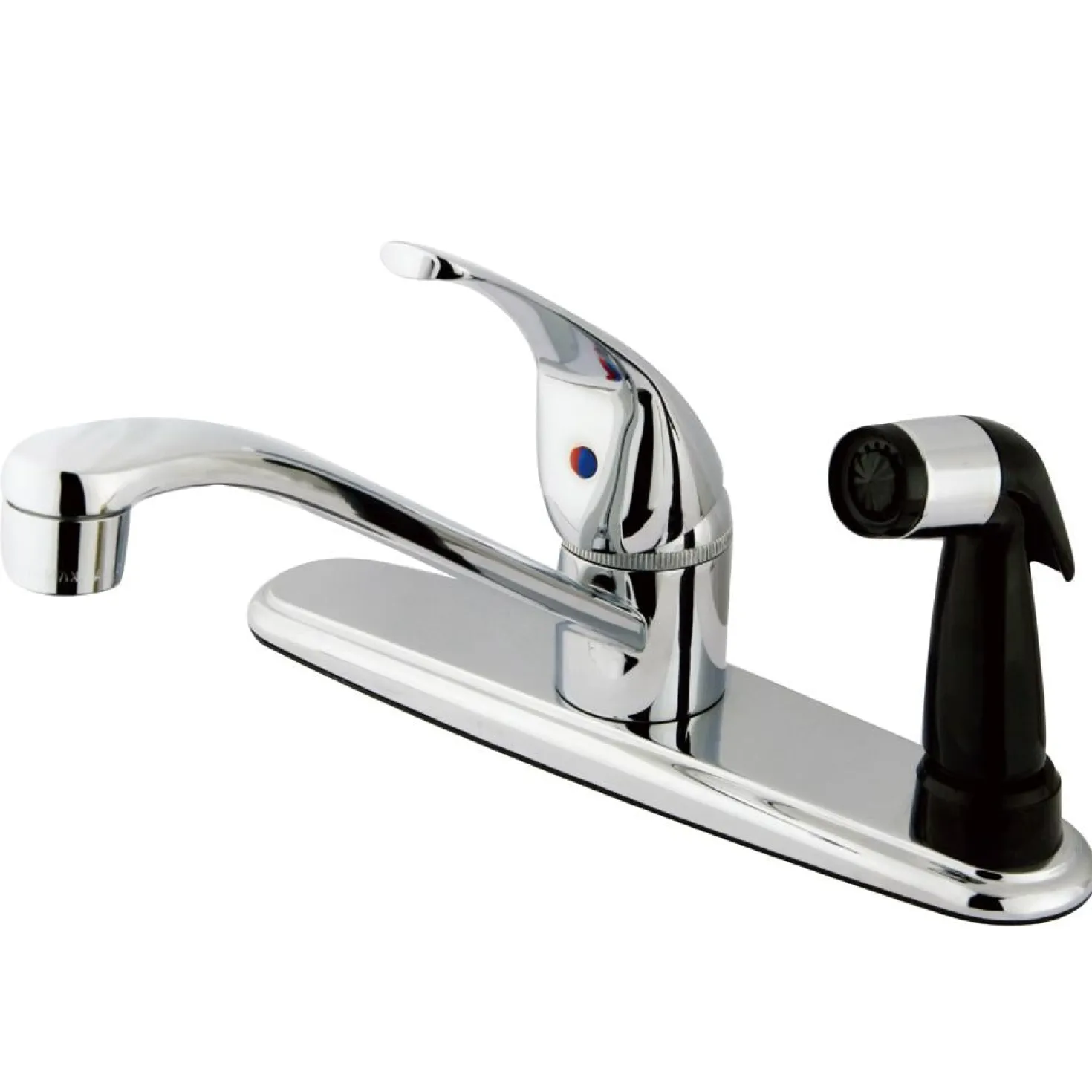 Kingston Brass Chatham Single Handle Kitchen Faucet with Deck Sprayer