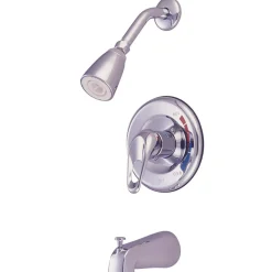 Kingston Brass Chatham Single Handle Polished Chrome Tub and Shower Faucet