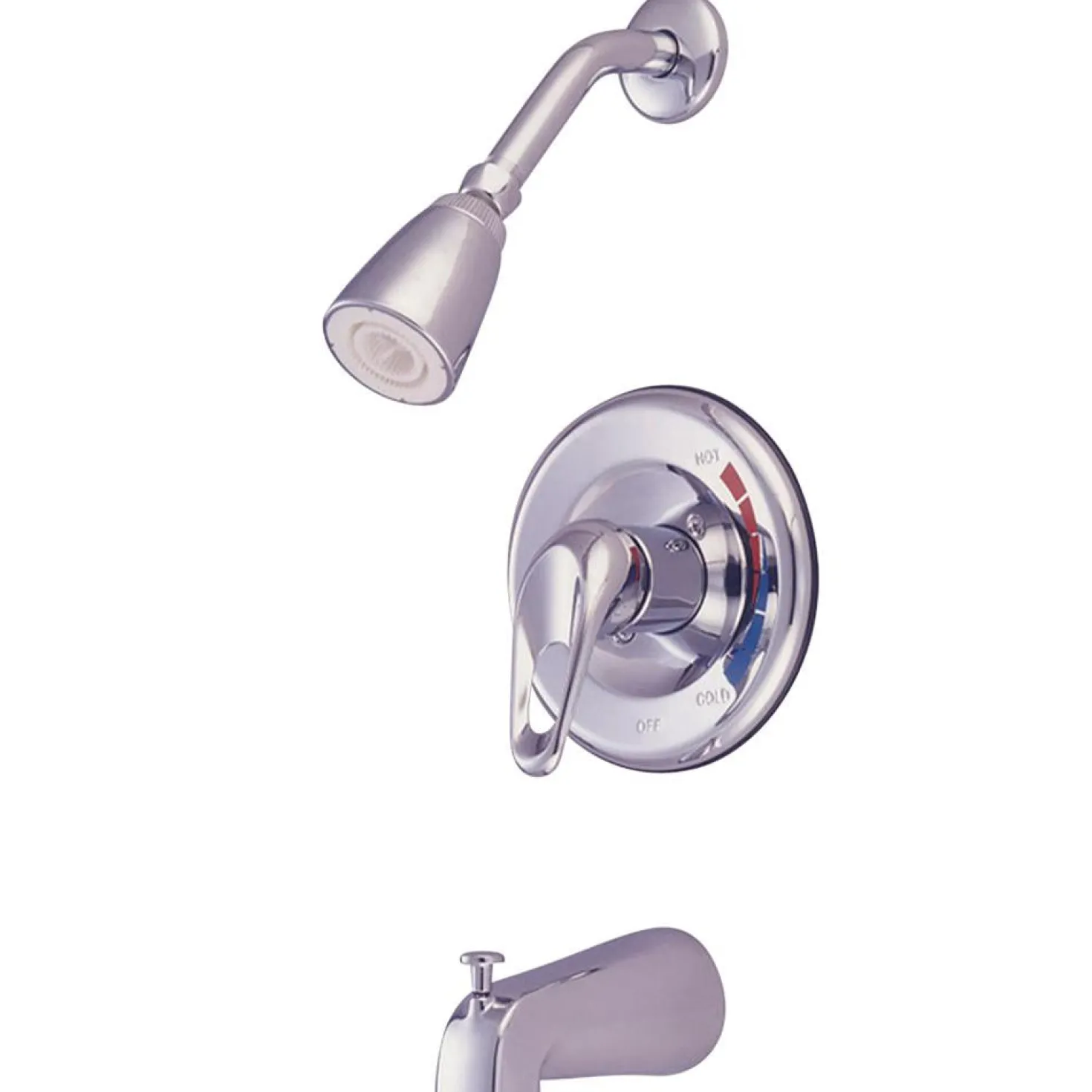 Kingston Brass Chatham Single Handle Polished Chrome Tub and Shower Faucet