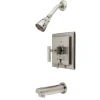 Kingston Brass Claremont Brass Tub and Shower Faucet