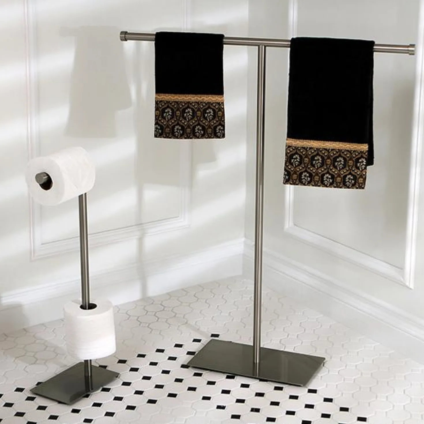 Kingston Brass Claremont Freestanding Toilet Paper Stand