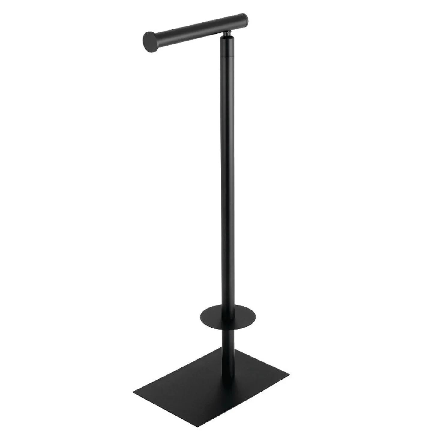 Kingston Brass Claremont Freestanding Toilet Paper Stand in Matte Black