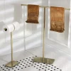 Kingston Brass Claremont Freestanding Double Toilet Paper Stand