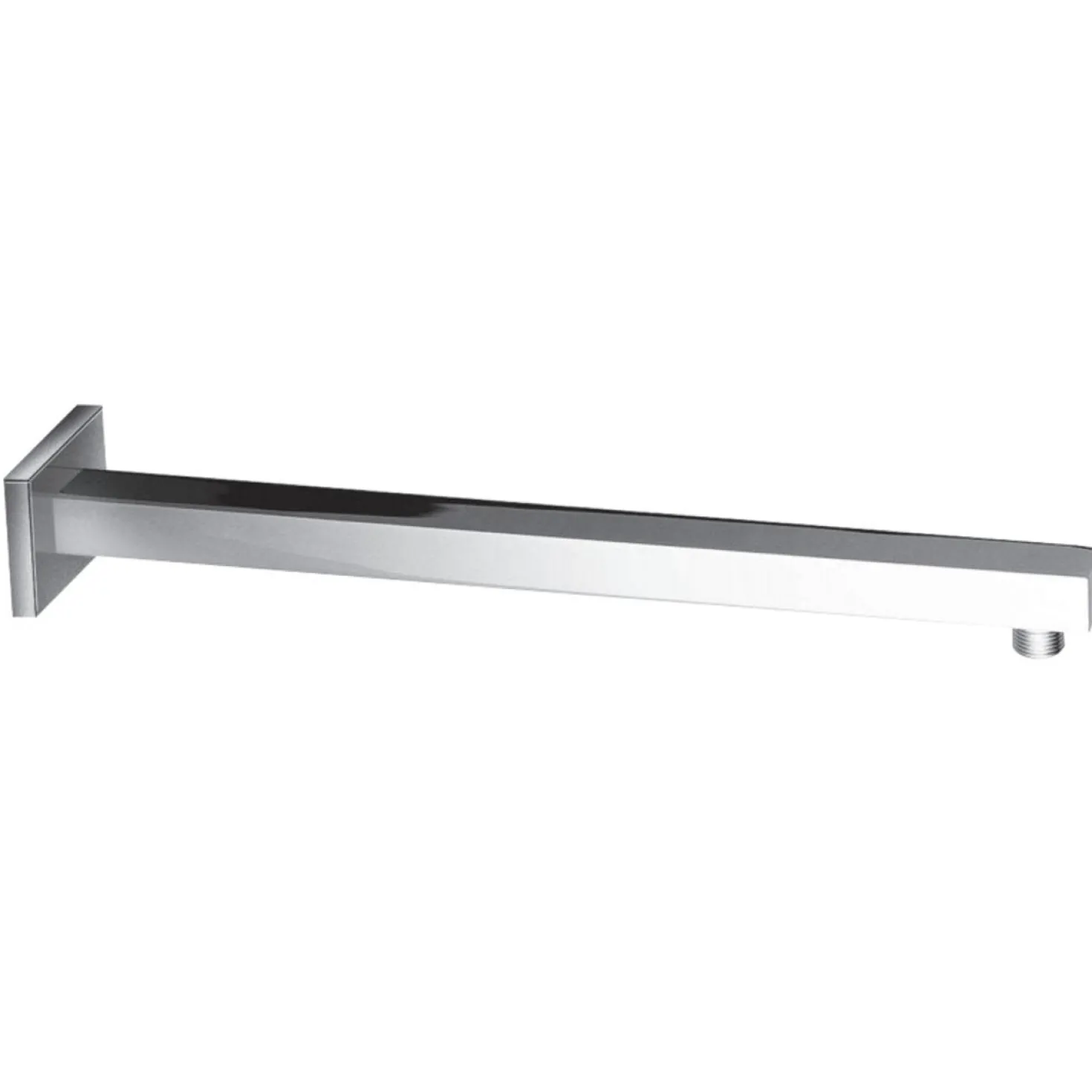 Kingston Brass Claremont 15-3/4-Inch Raindrop Shower Arm with Flange