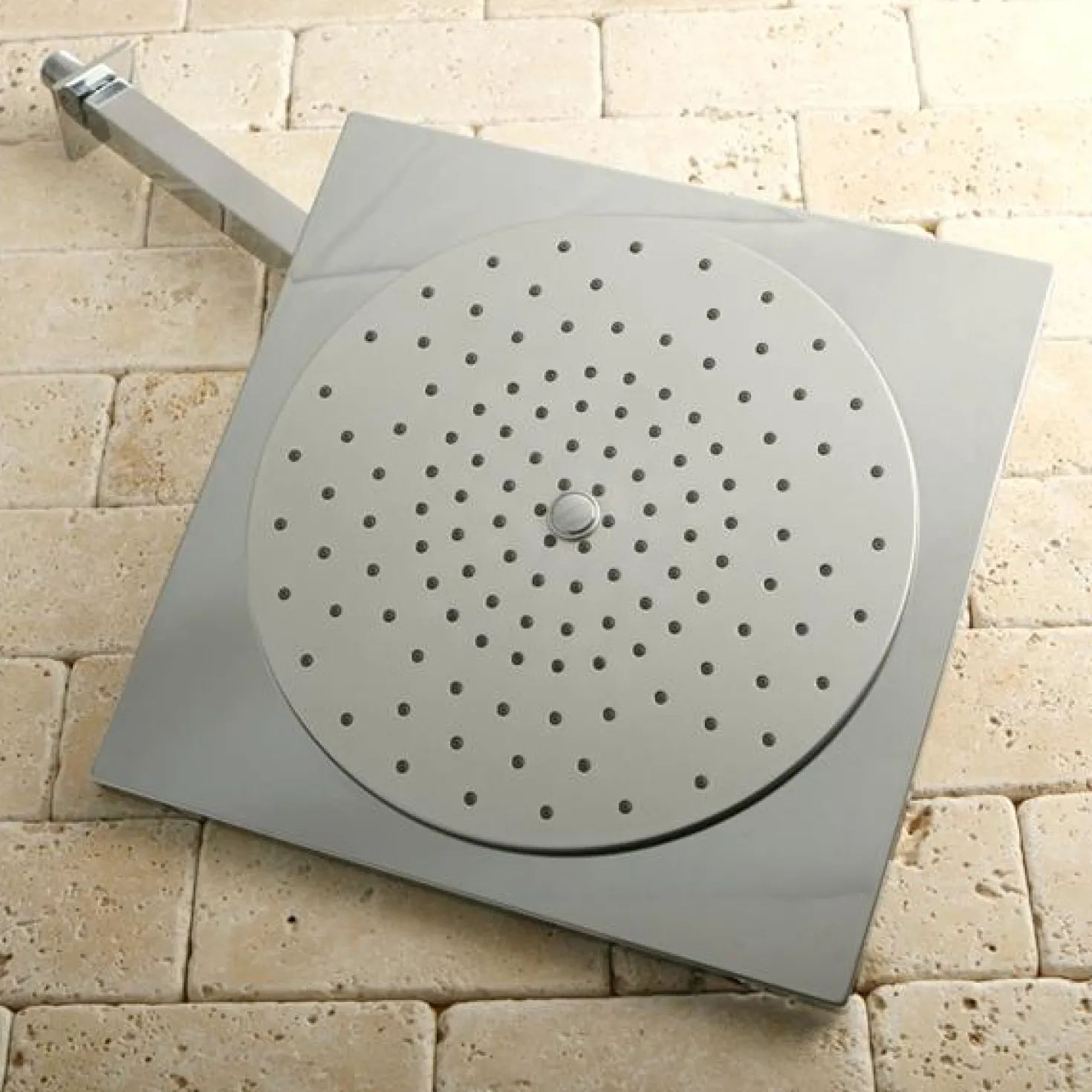 Kingston Brass Claremont KX8221CK Claremont 12" Rainfall Square Showerhead with 16" Shower Arm in Polished Chrome