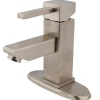 Kingston Brass Claremont Single Handle 4" Centerset Lavatory Faucet with Optional Deck Plate